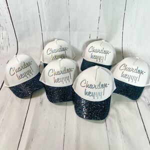 6 Trucker Hats “Chardon-heyyyy! Wine Hats For Girls Trip NWT